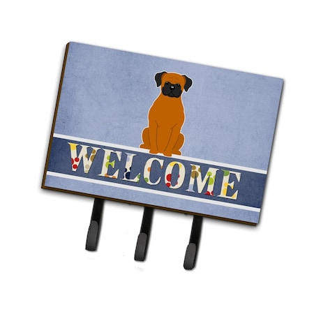 Carolines Treasures Fawn Boxer Welcome Leash or Key Holder BB5696TH68
